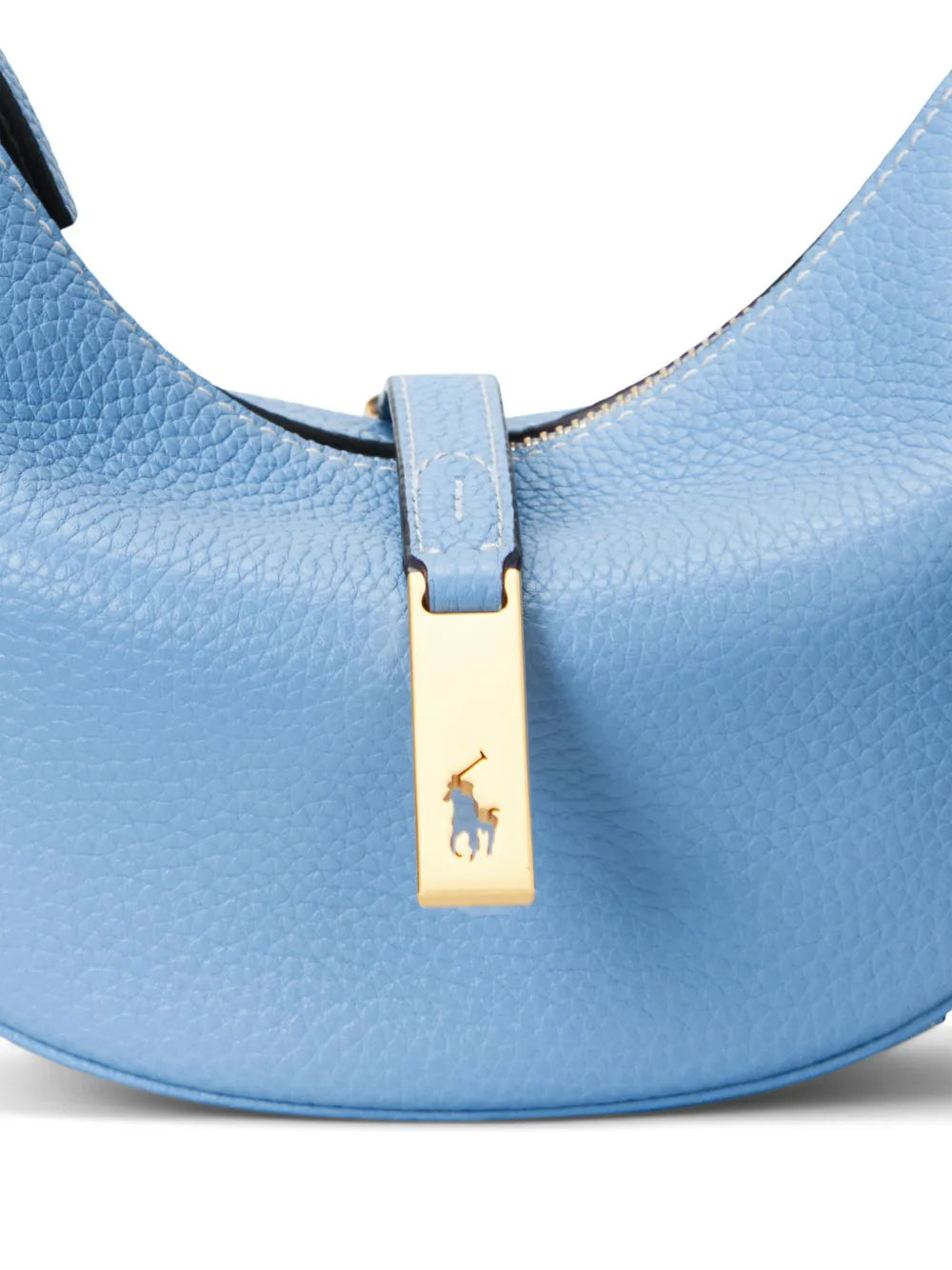 small logo-charm leather shoulder bag