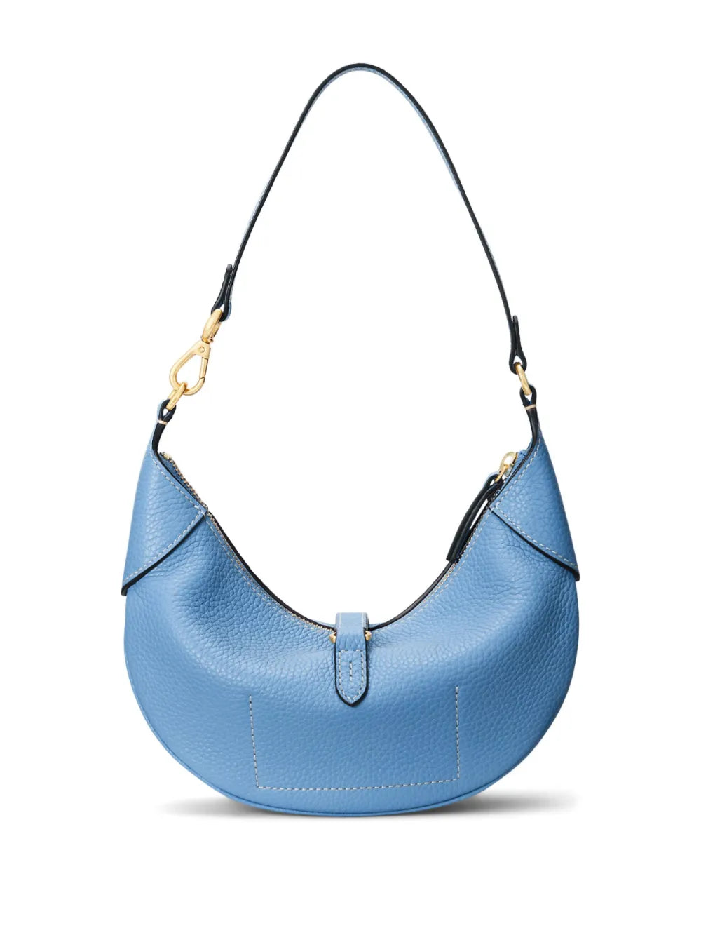 small logo-charm leather shoulder bag