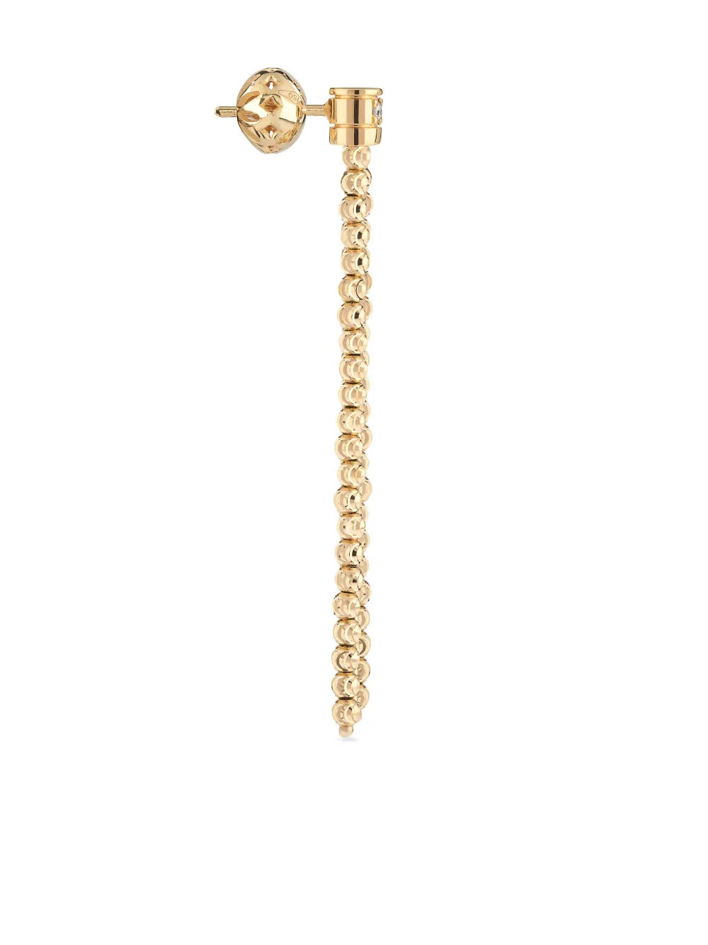 18kt yellow gold Moon diamond drop earrings