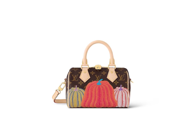 Louis Vuitton Lv x Yk Speedy Bandouliere 20 Pumpkin Print