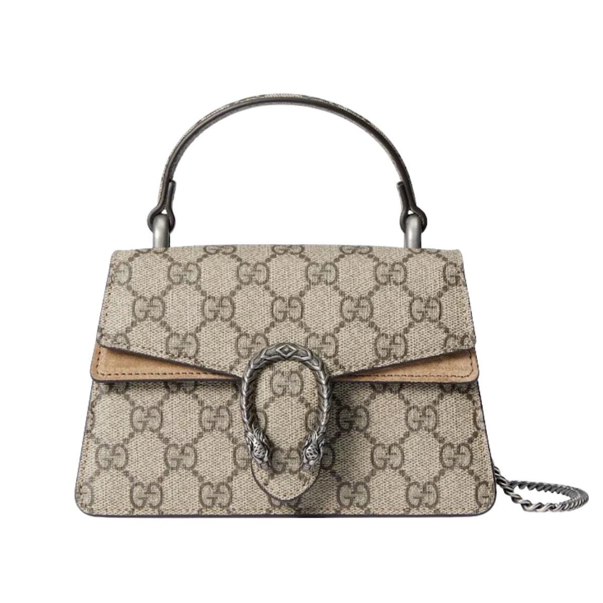 Gucci Dionysus Mini Top Handle Bag Beige/Ebony