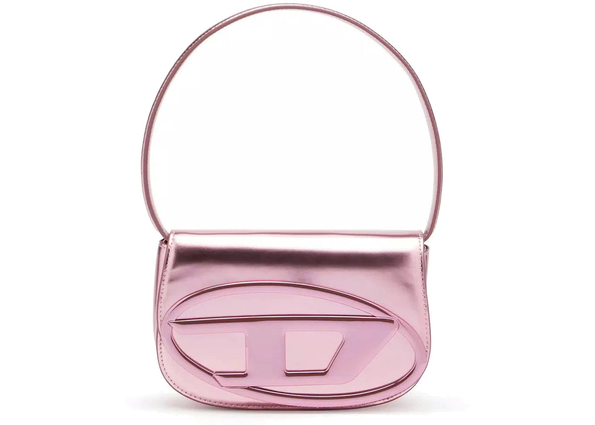 Diesel 1Dr Shoulder Bag Mirrored Leather Pink