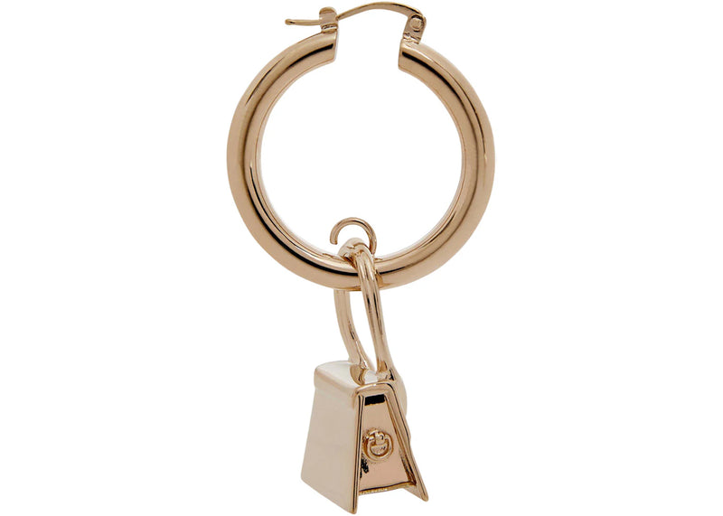 Jacquemus Les Creoles Chiquito Hoop Earrings Light Gold
