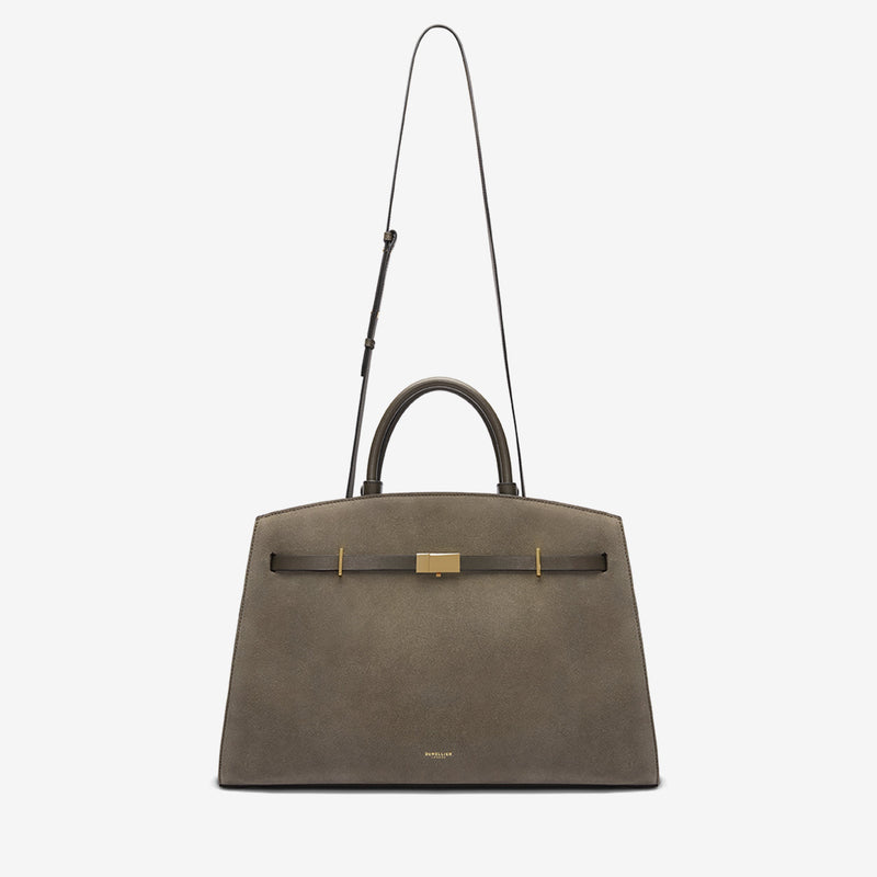 DeMellier The Hudson deep olive suede & deep olive smooth