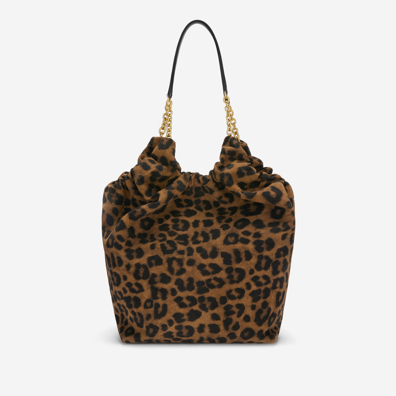 DeMellier The Miami leopard-effect suede & black smooth