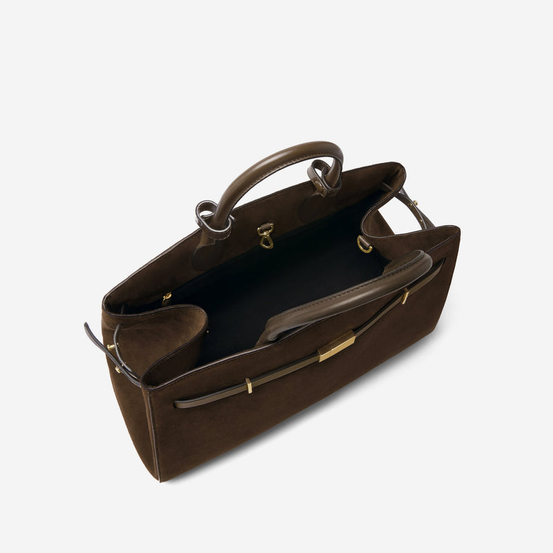 DeMellier The Hudson mocha suede & mocha smooth