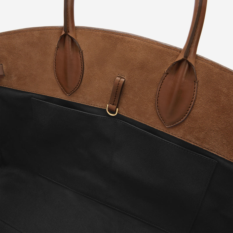 DeMellier The Hudson deep tan suede & tan smooth