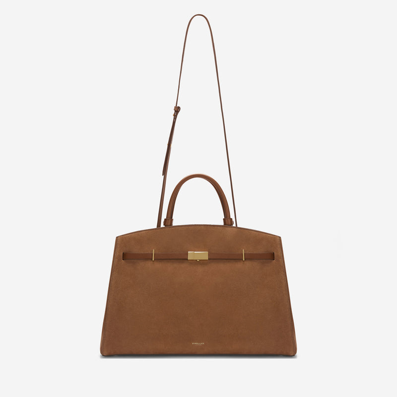 DeMellier The Hudson deep tan suede & tan smooth