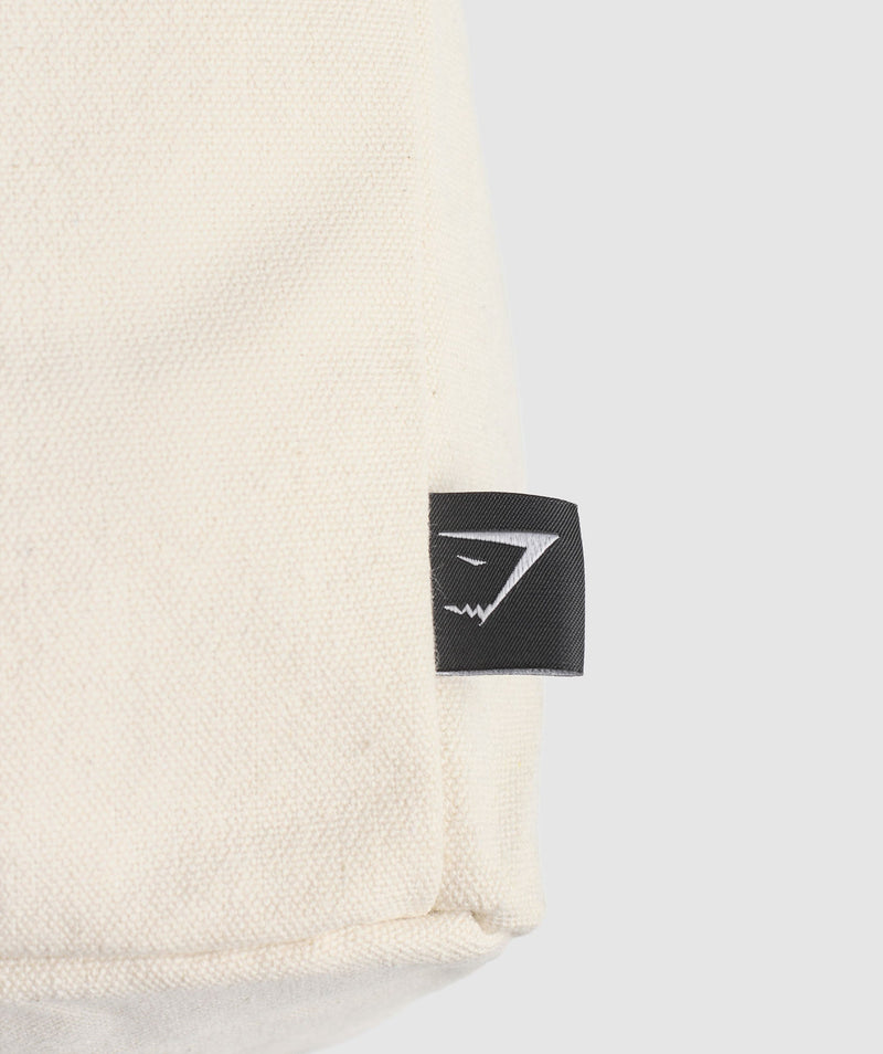 Gymshark Weight Plate Oversized Tote Oat White