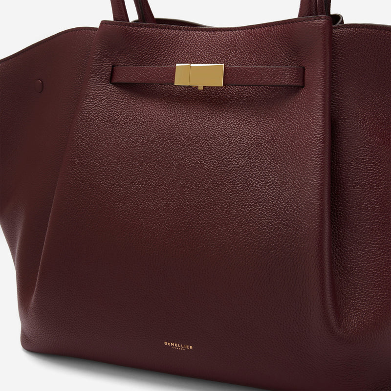 DeMellier The New York burgundy small grain
