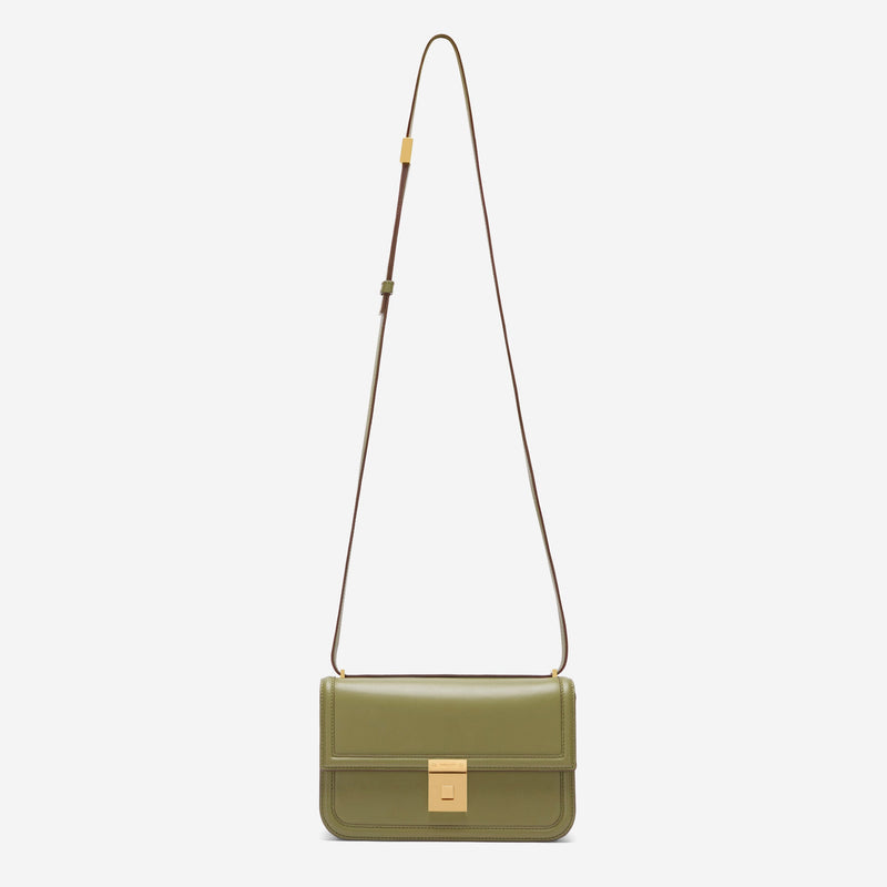 DeMellier The Paris Crossbody light olive smooth