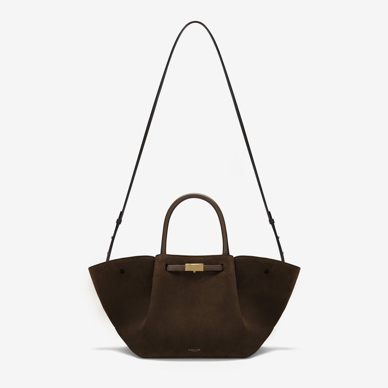 DeMellier The Midi New York mocha suede & mocha smooth