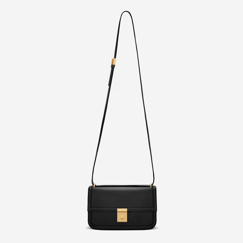 DeMellier The Paris Crossbody black smooth