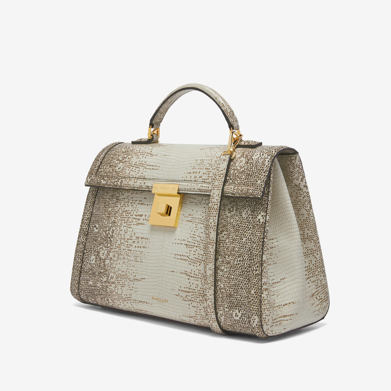 DeMellier The Midi Paris natural lizard-effect
