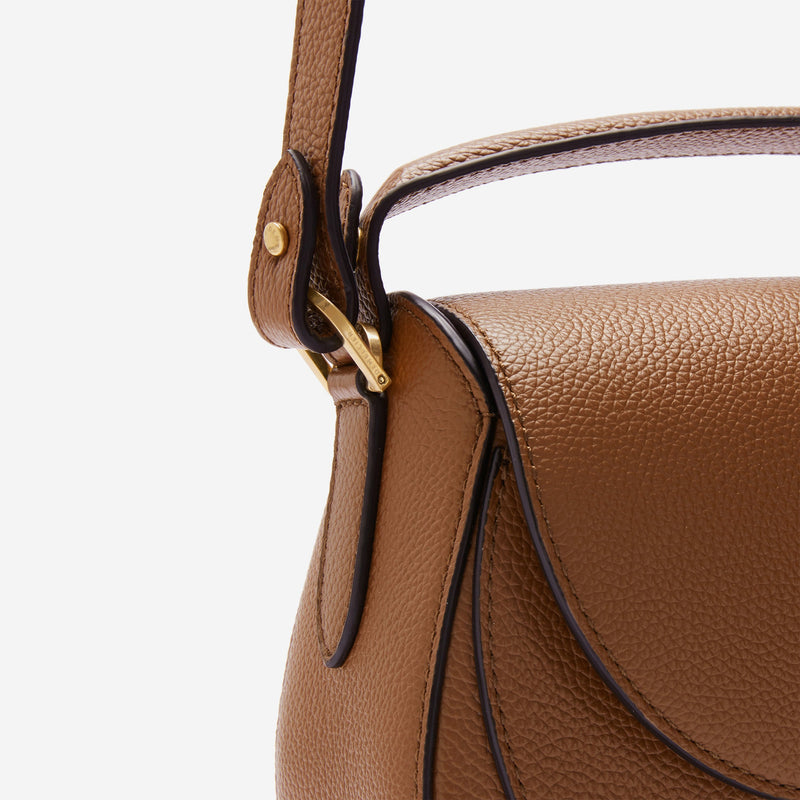 DeMellier The Siena Saddle tan small grain
