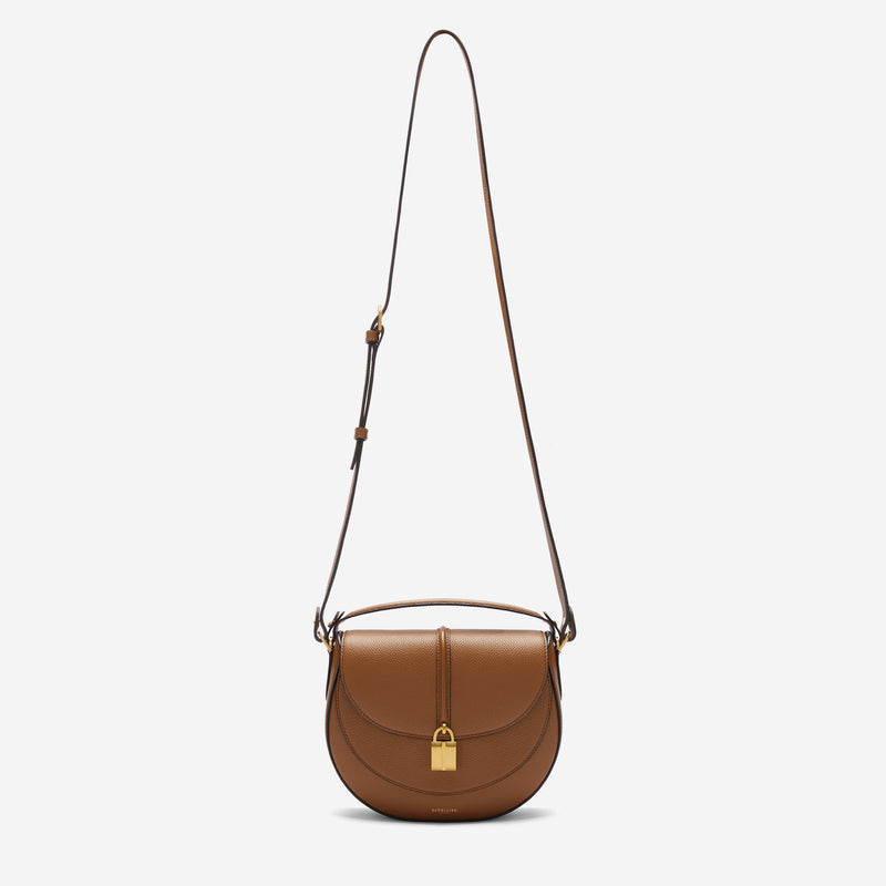 DeMellier The Siena Saddle tan small grain