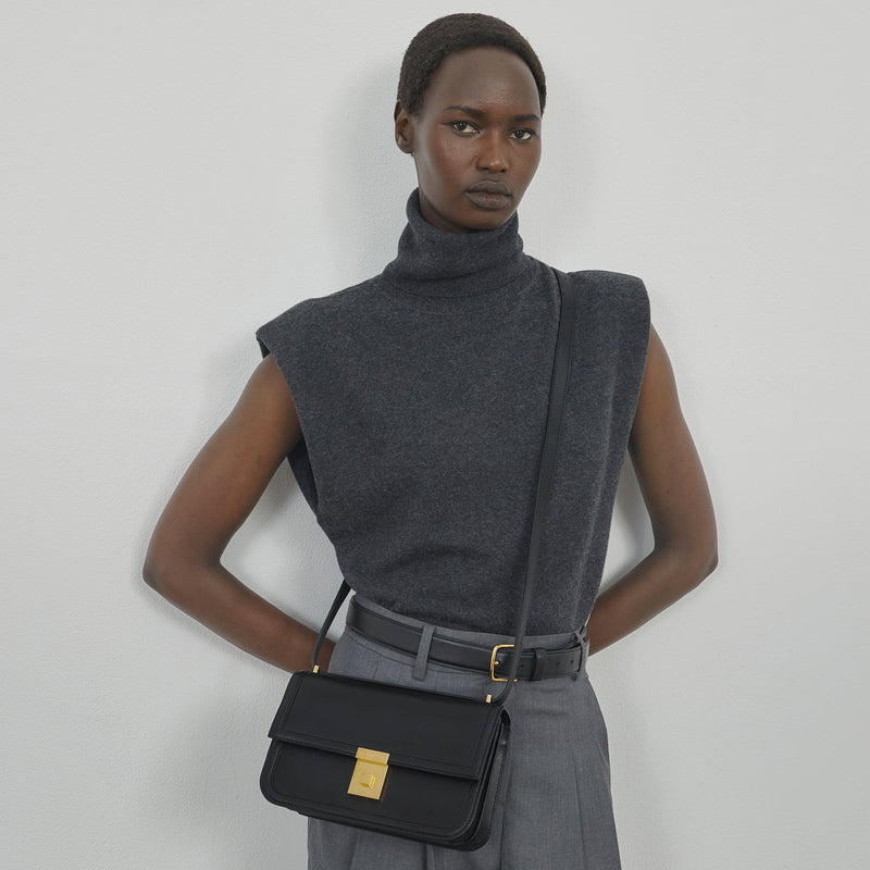 DeMellier The Paris Crossbody deep olive suede