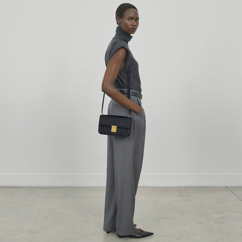 DeMellier The Paris Crossbody deep olive suede