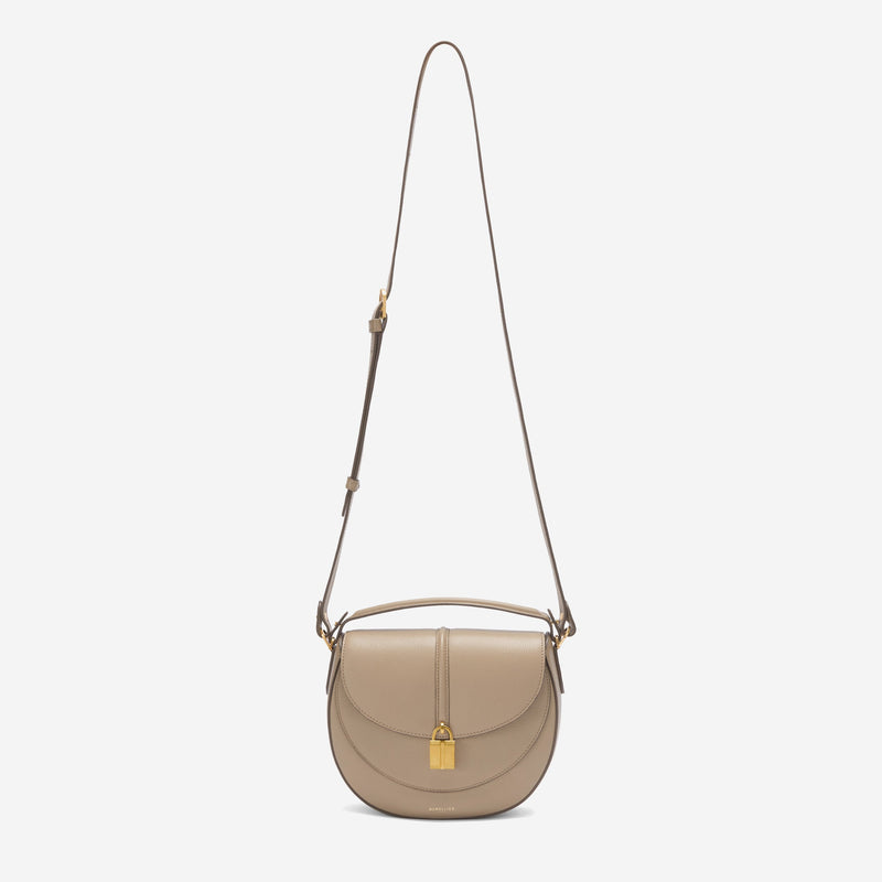 DeMellier The Siena Saddle dark sand small grain
