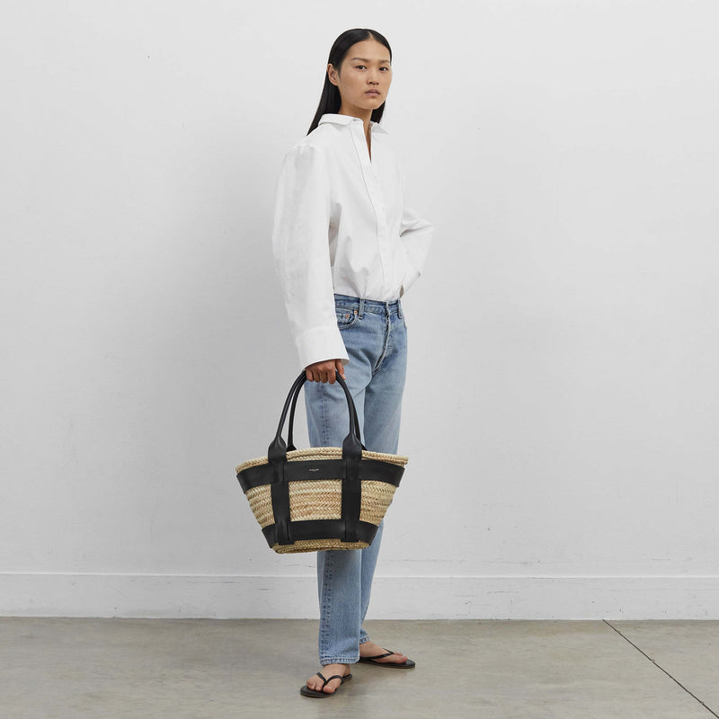 DeMellier The Santorini natural basket tan smooth