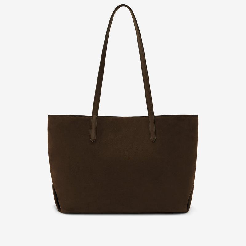 DeMellier The Tokyo Tote mocha suede & mocha smooth