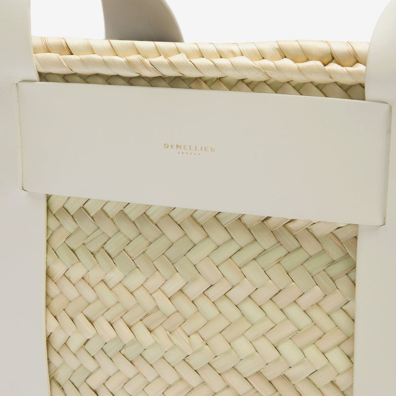 DeMellier The Santorini natural basket off-white smooth