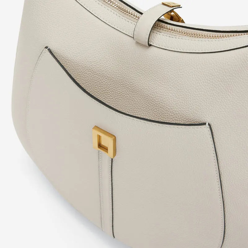 DeMellier The Siena Hobo off-white small grain