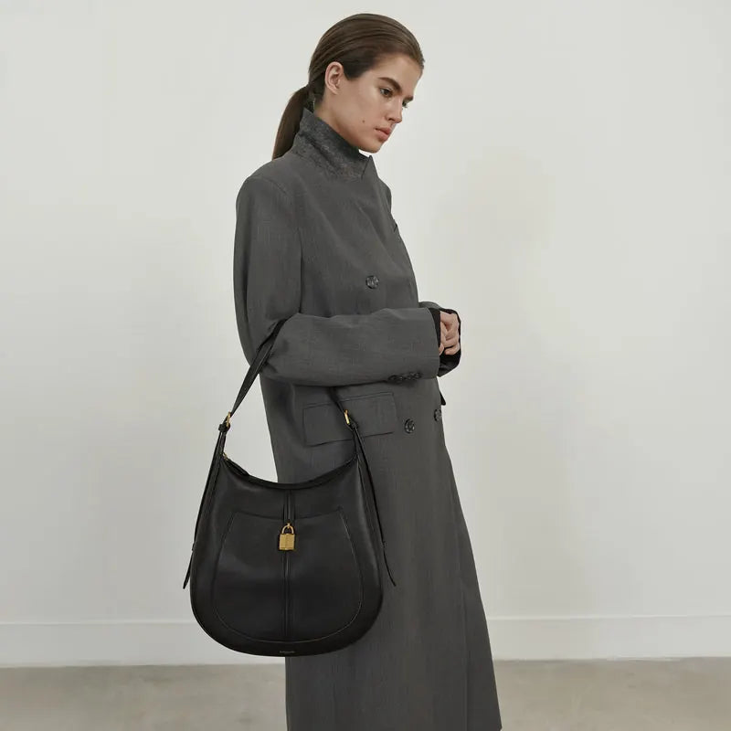 DeMellier The Siena Hobo off-white small grain