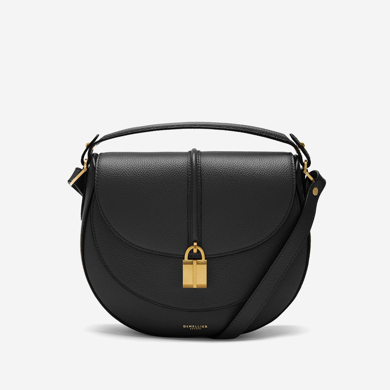 DeMellier The Siena Saddle black small grain