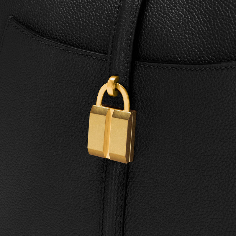 DeMellier The Siena Hobo black small grain