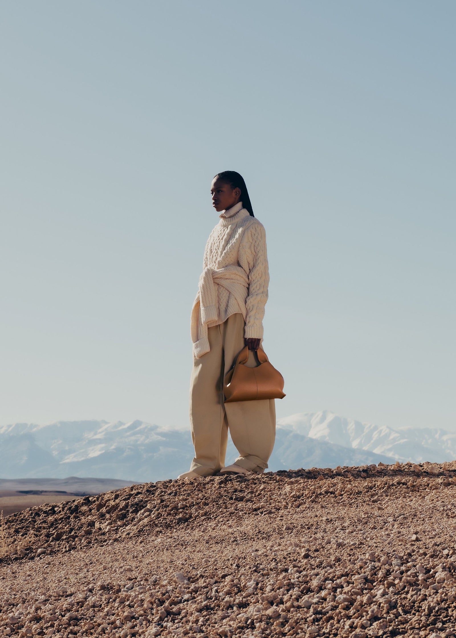 Polene Numero Neuf Textured Camel