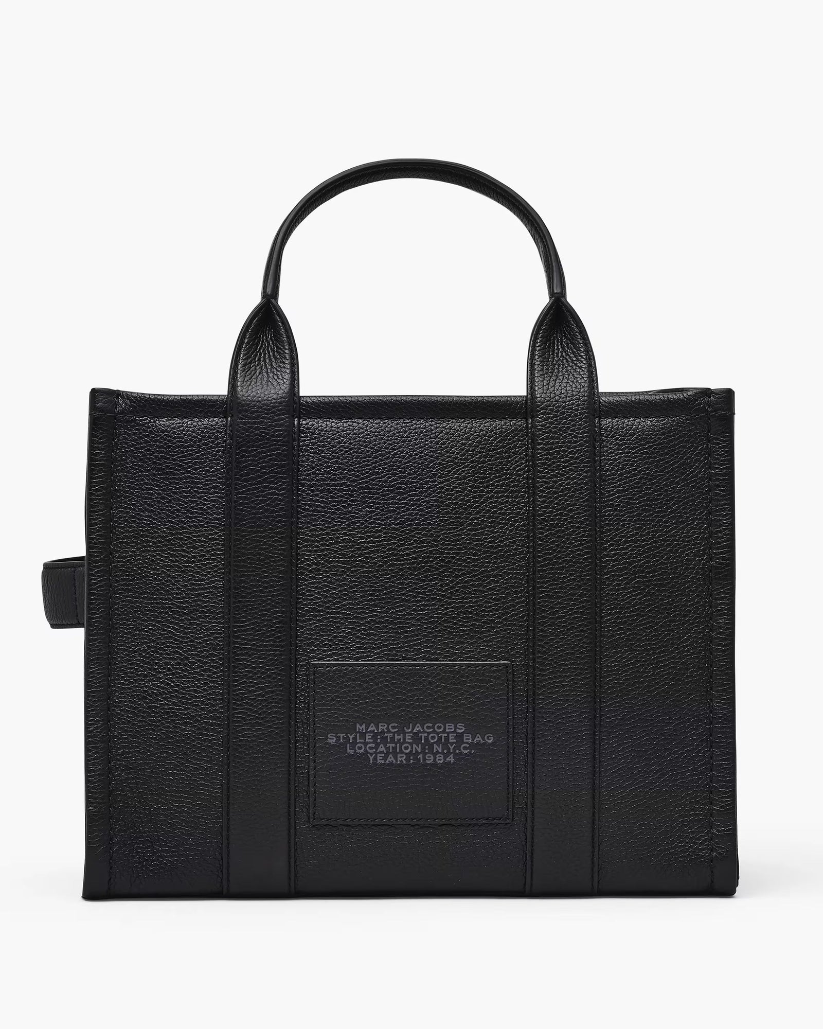 Marc Jacobs Marc Jacobs The Leather Medium Tote Bag Black Black