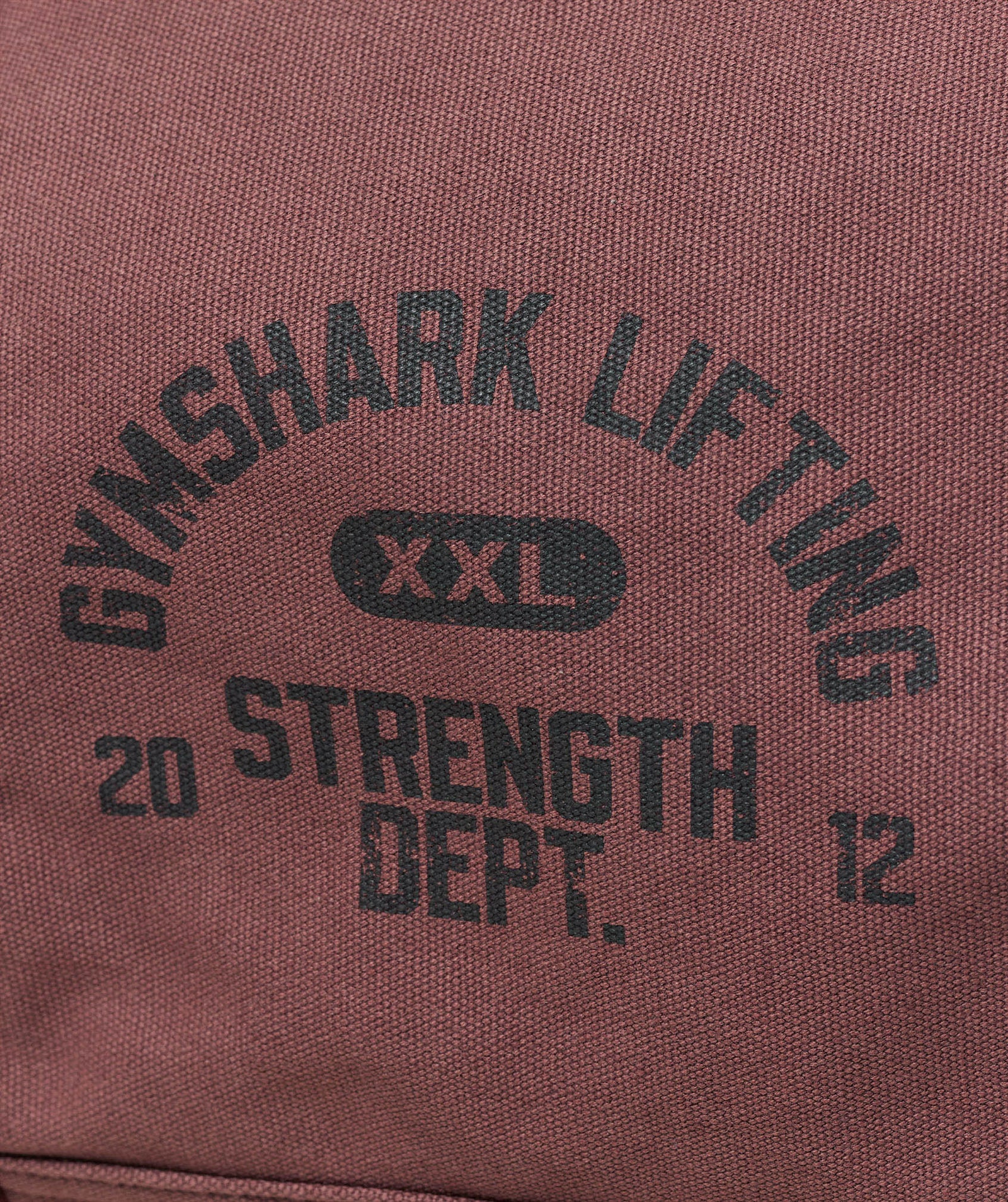 Women's Gymshark Strength Dept Canvas Duffle Bag Burgundy Brown