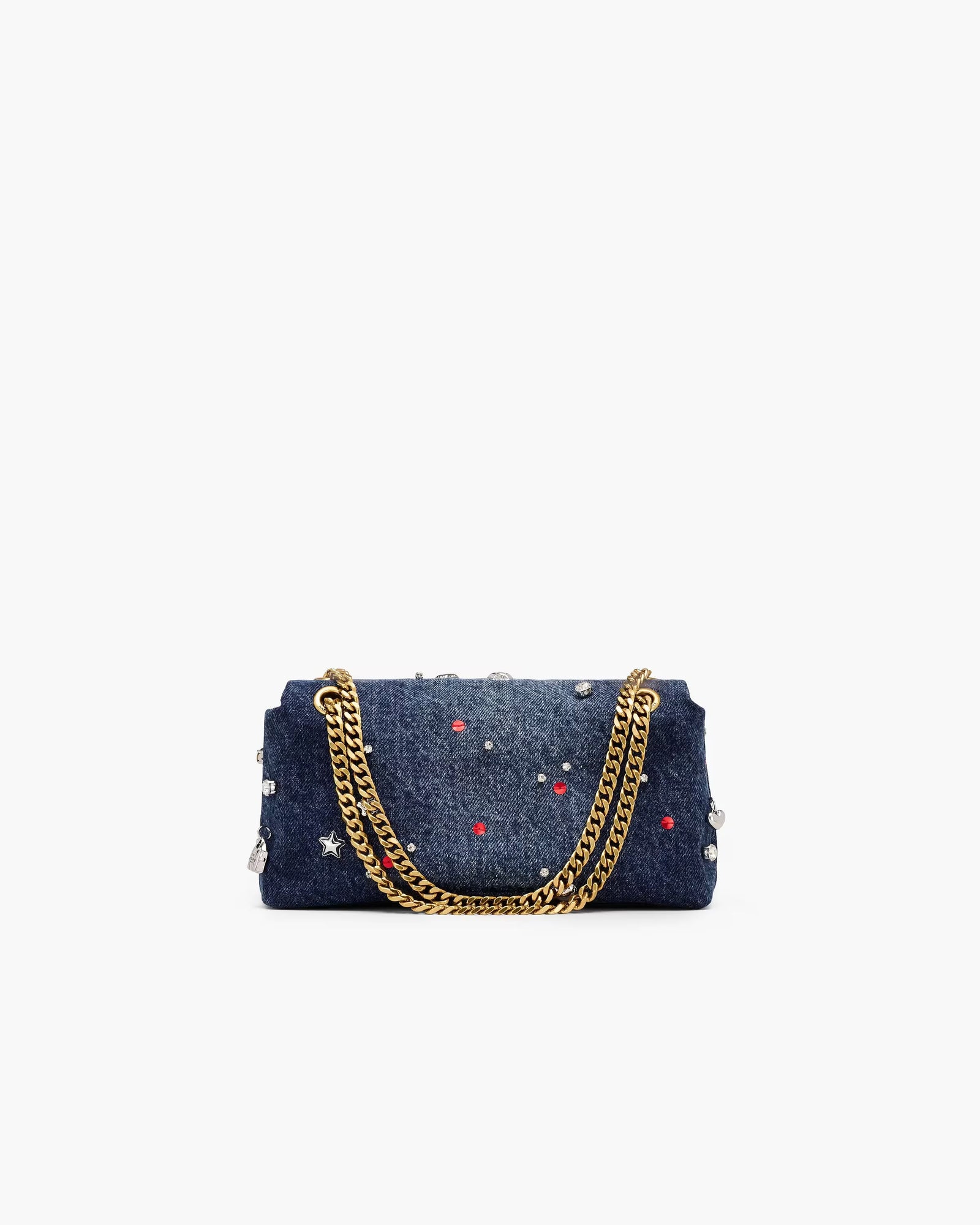 Marc Jacobs Marc Jacobs The Trinket Charm Denim Dual Chain Mini Bag Medium Wash Multi Medium Wash Multi
