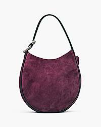 Marc Jacobs Marc Jacobs The Suede Large Dual Hobo Dark Plum Dark Plum