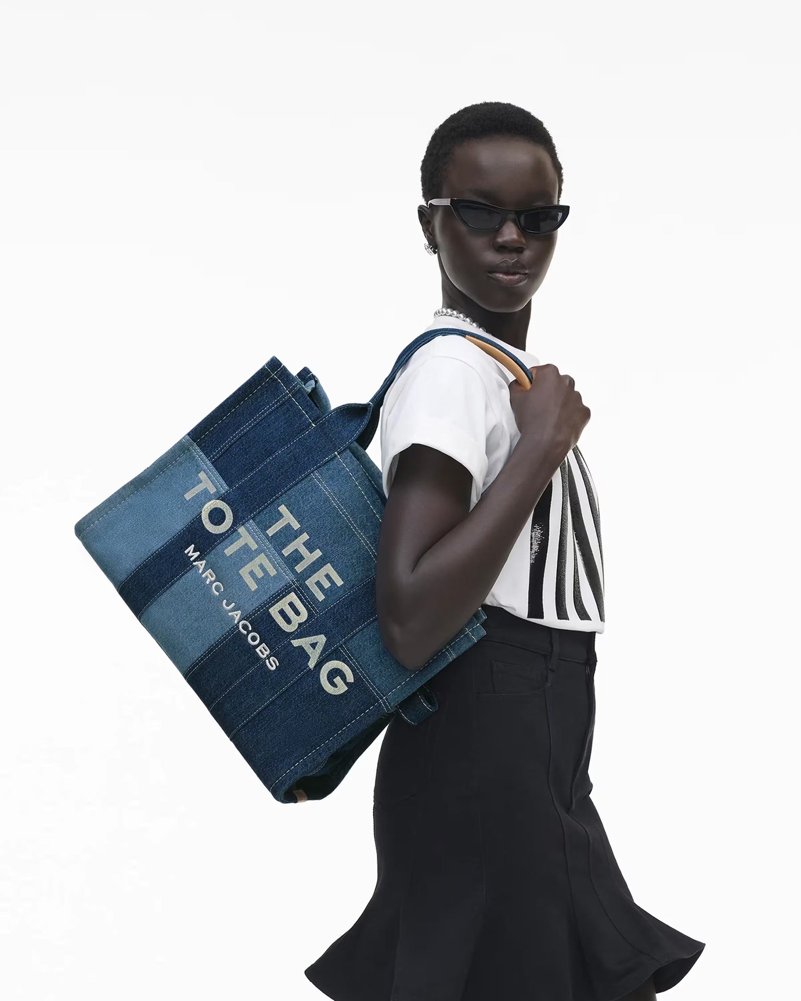 Marc Jacobs Marc Jacobs The Denim Large Tote Bag Blue Denim Blue Denim