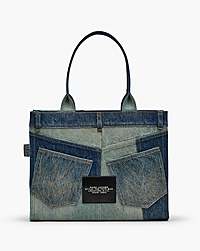 Marc Jacobs Marc Jacobs The Deconstructed Denim Large Tote Bag Indigo Multi Indigo Multi