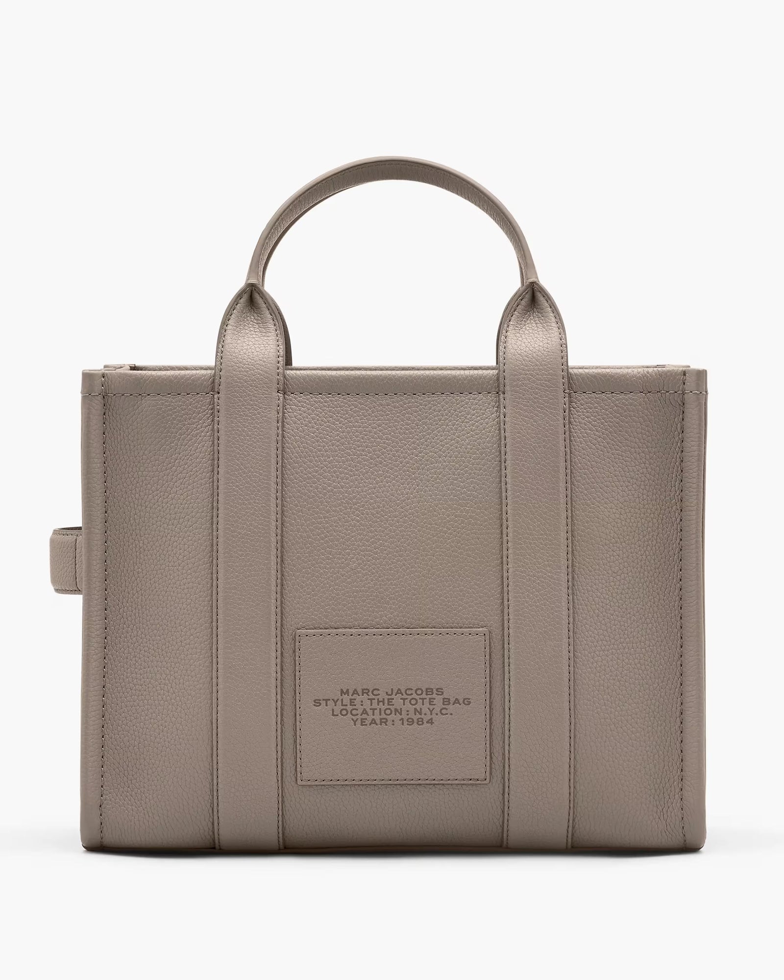 Marc Jacobs Marc Jacobs The Leather Medium Tote Bag Cement Cement
