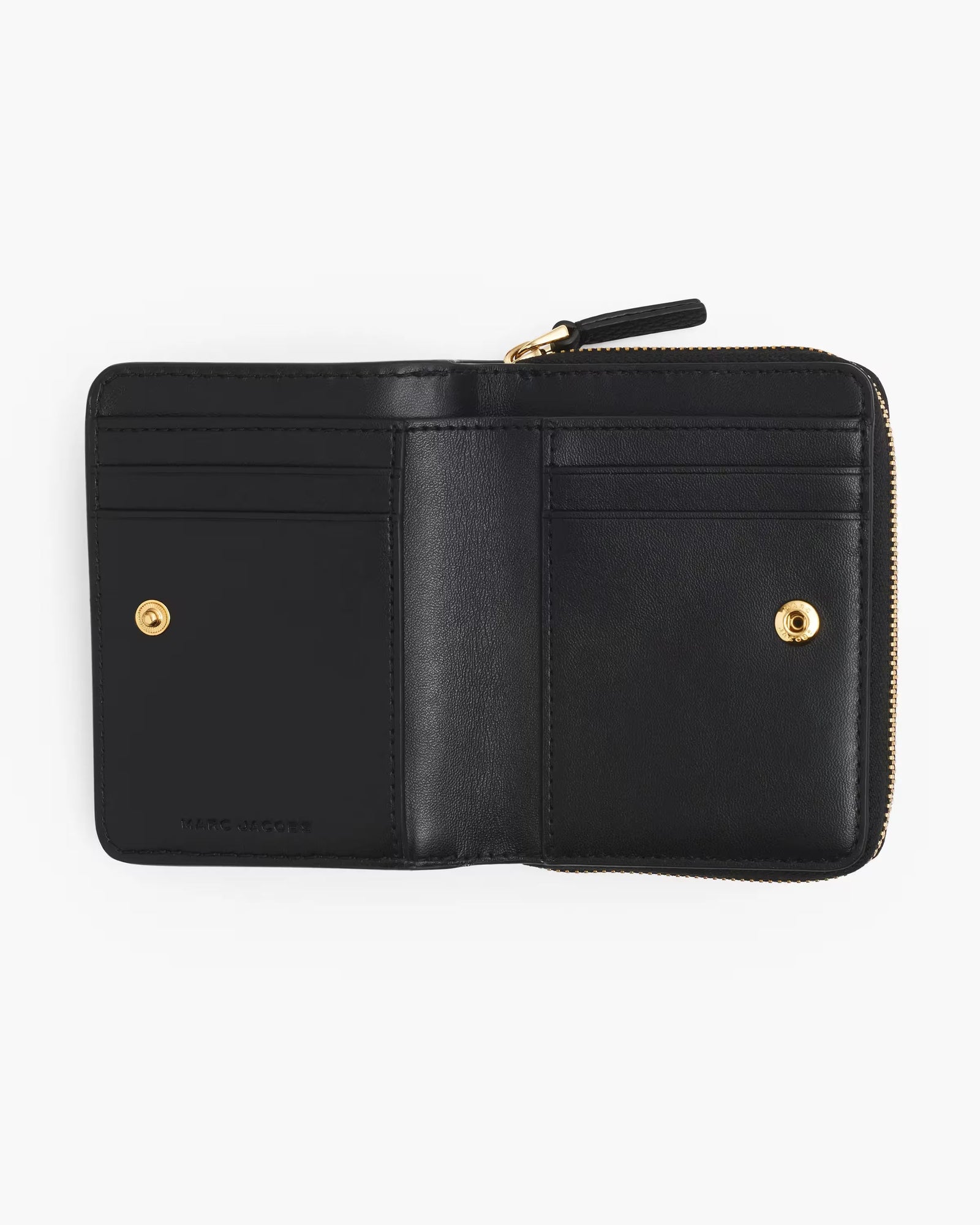 Marc Jacobs Marc Jacobs The Leather Mini Compact Wallet Black Black