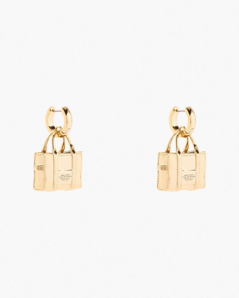 Marc Jacobs Marc Jacobs The Tote Bag Earrings Light Antique Gold Light Antique Gold
