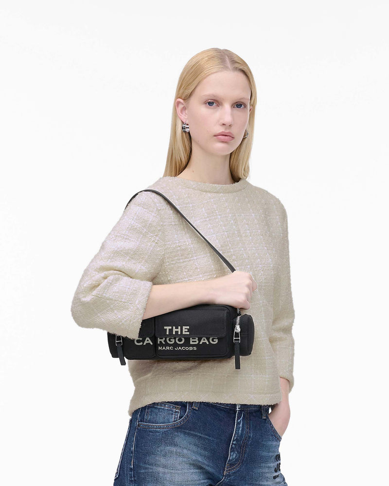 Marc Jacobs Marc Jacobs The Cargo Canvas Shoulder Bag Black Black