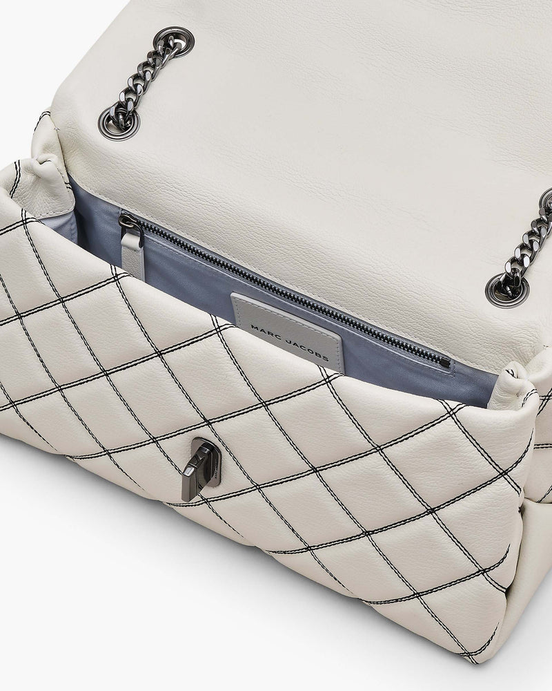 Marc Jacobs Marc Jacobs The Bi-Color Quilted Dual Convertible Shoulder Bag White/Black White/black