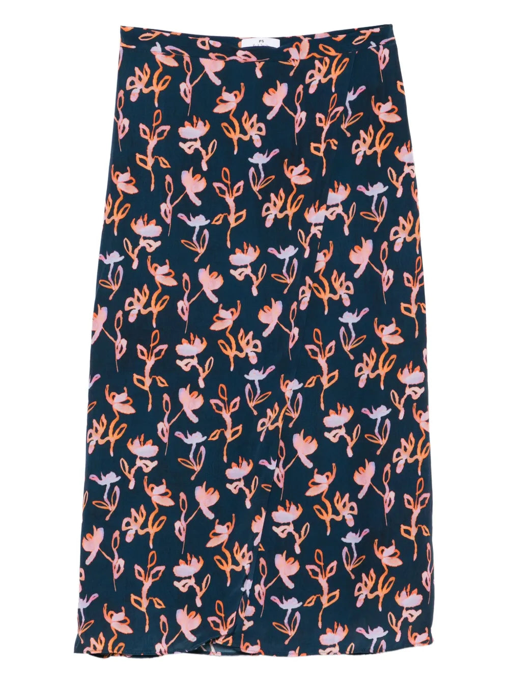 Floral Print Midi Skirt