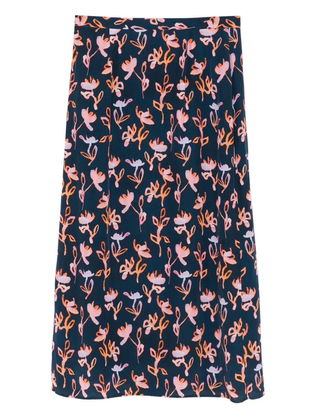 Floral Print Midi Skirt
