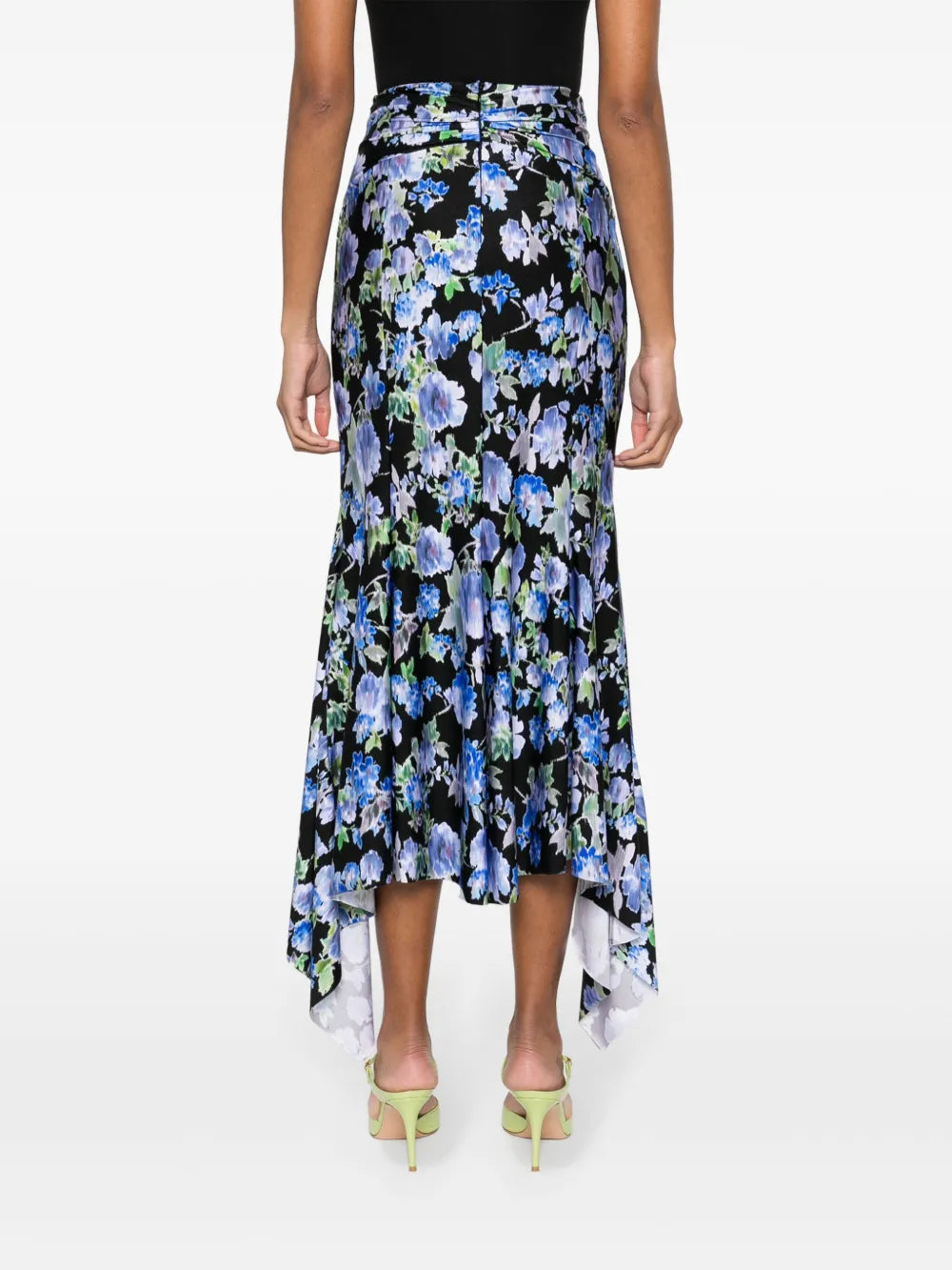 Floral Print Midi Skirt