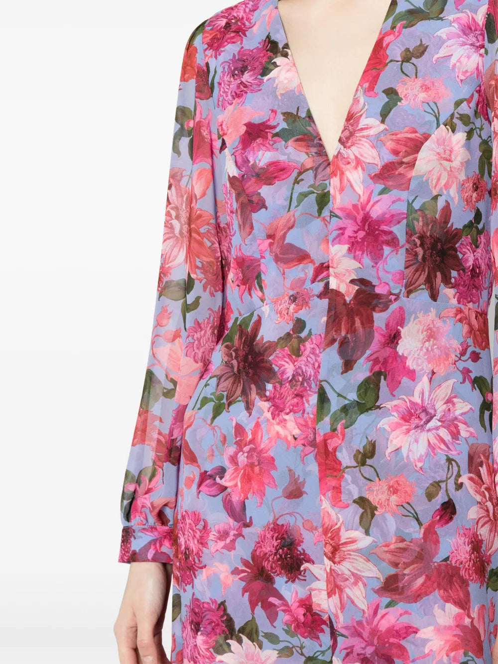 Penny floral-print gown