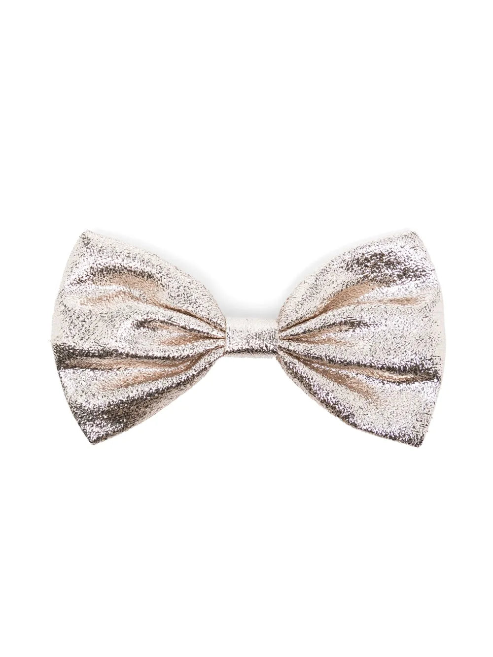 metallic bow hair clip