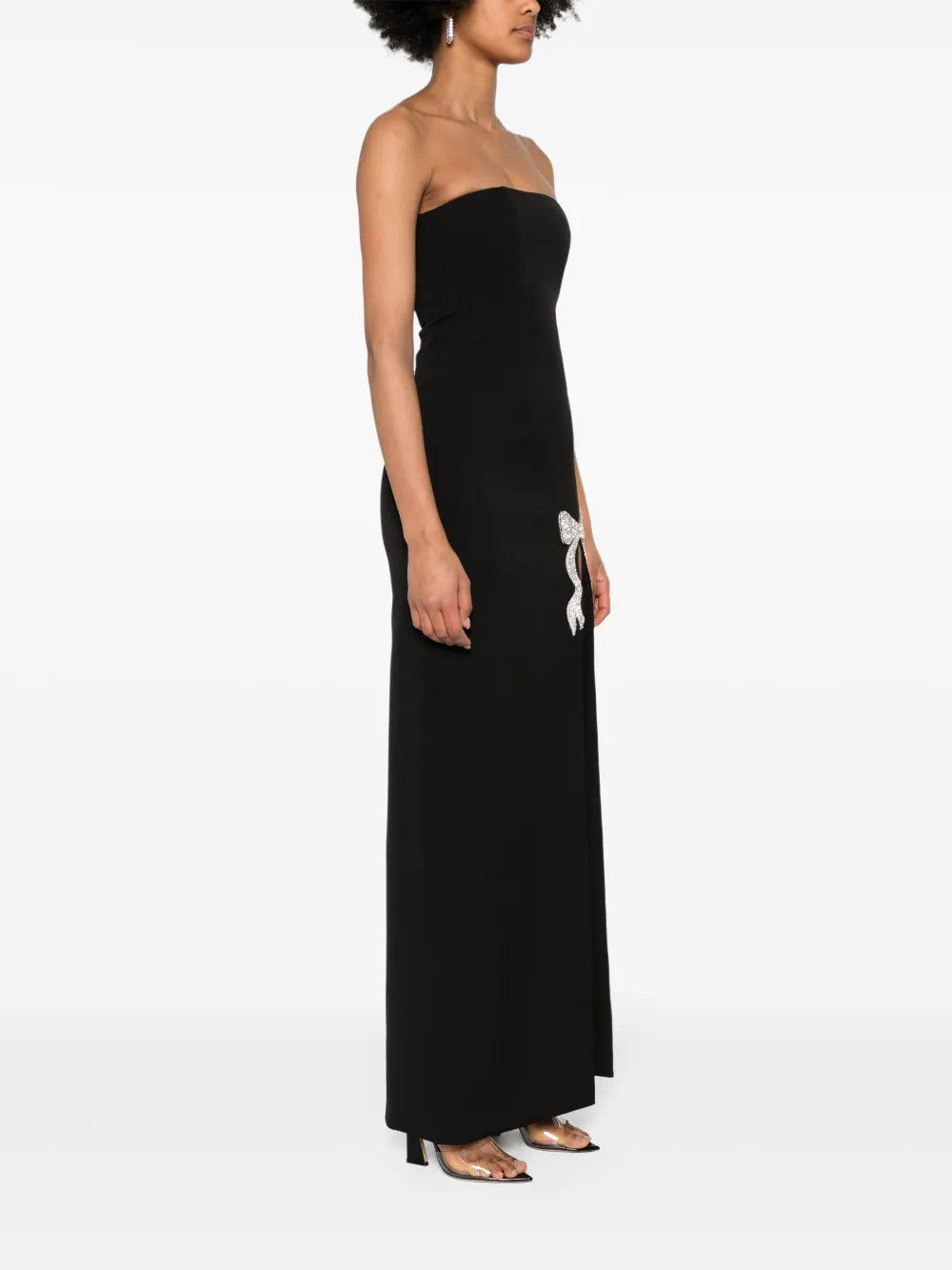 crystal-embellished maxi dress