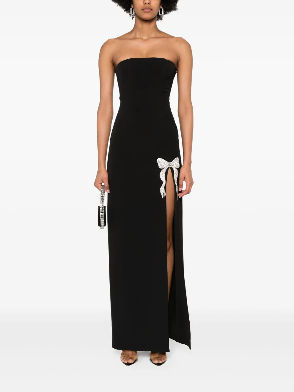 crystal-embellished maxi dress