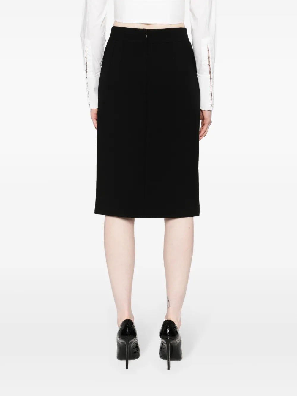 side-slit pencil skirt
